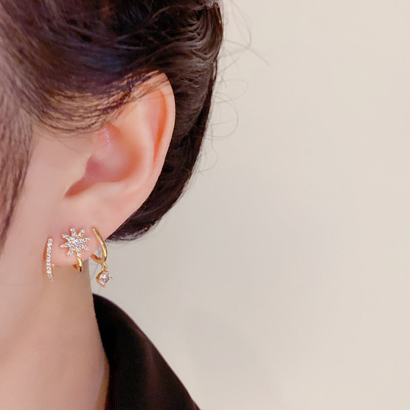 Aurora — Multi-Row Sparkle Earrings Set | 30% OFF
