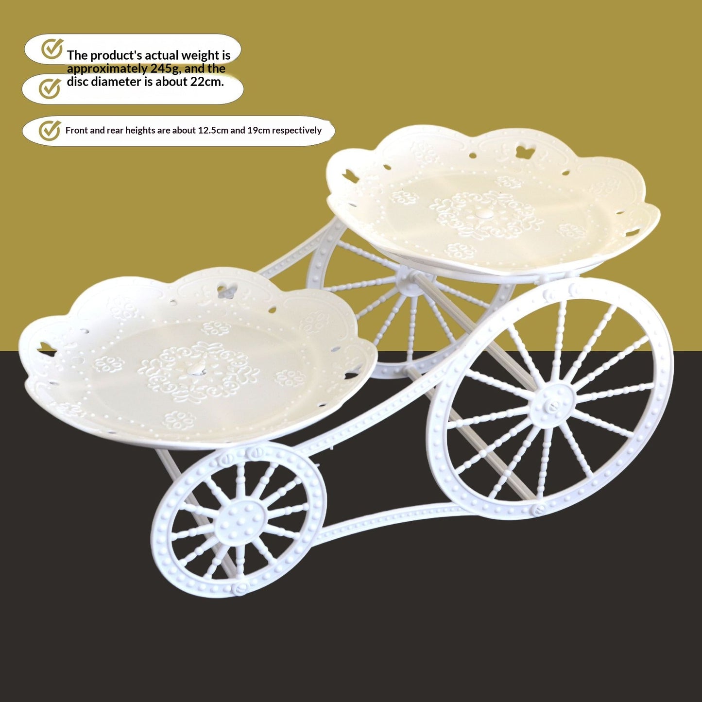 EleganceRack — Two-Tier Dessert Stand | 50% OFF