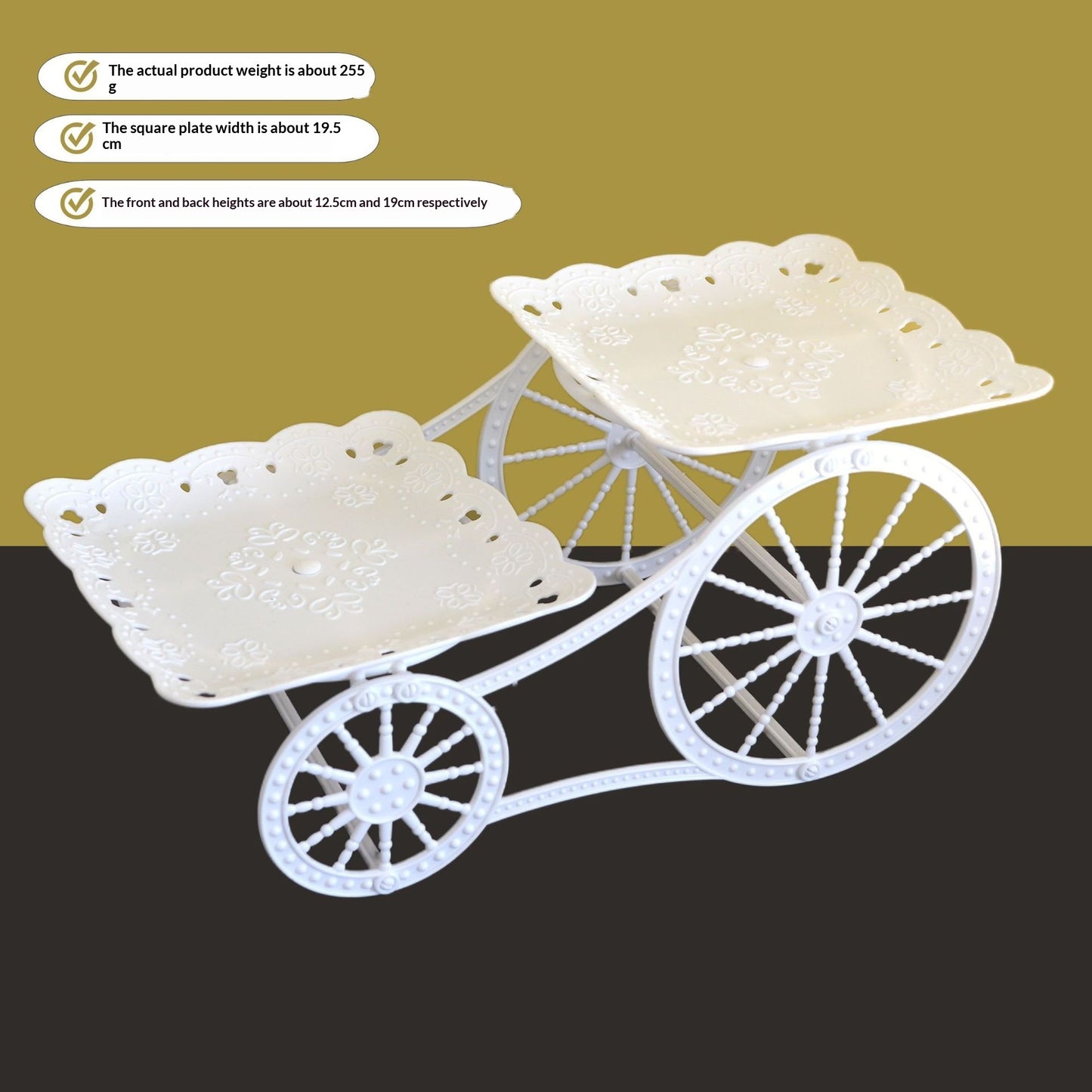 EleganceRack — Two-Tier Dessert Stand | 50% OFF