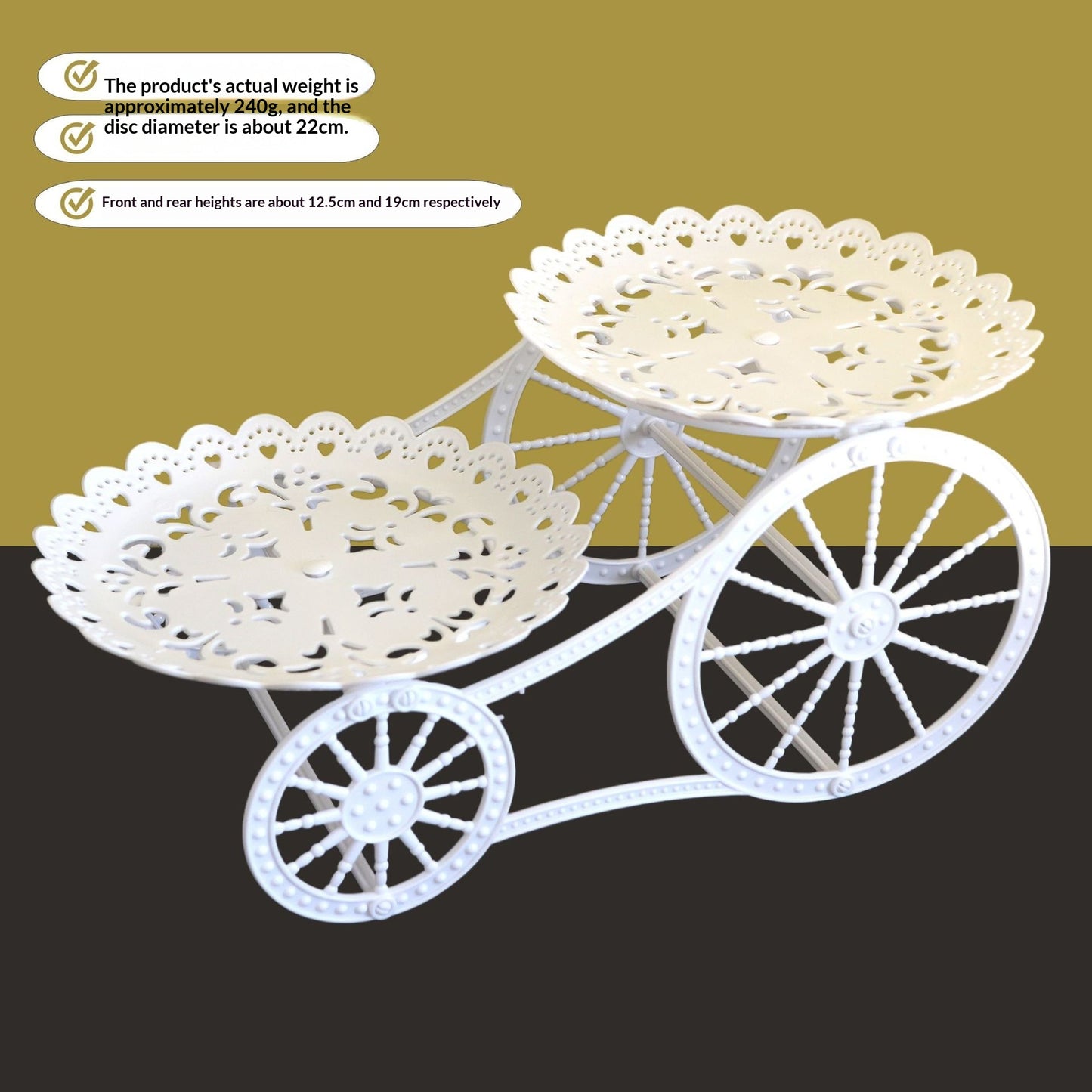 EleganceRack — Two-Tier Dessert Stand | 50% OFF