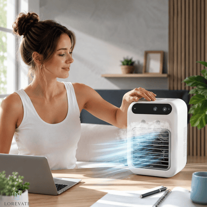 BreezeNest — Portable Air Cooler Digital Display | 50% OFF