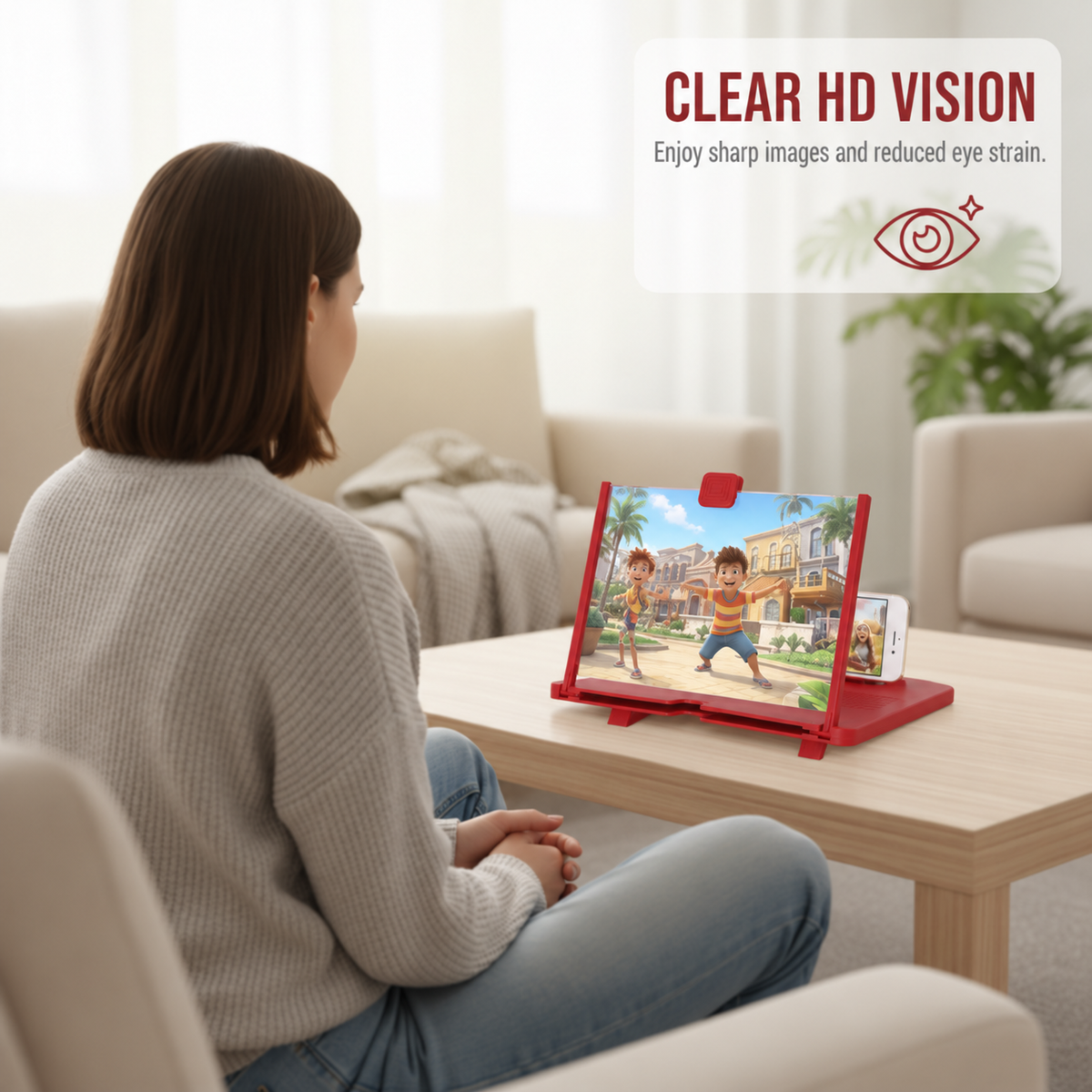 LumiVista — Foldable Phone Screen Magnifier | 50% OFF
