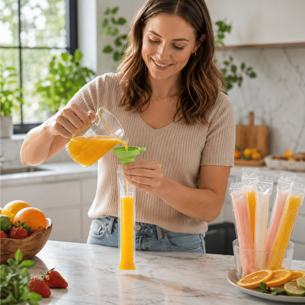 ChillZip 50pcs — Self-Sealing Ice Pop Bags | 50% OFF