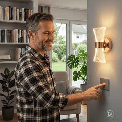 LumaAura — Designer LED Wall Light | 50% OFF