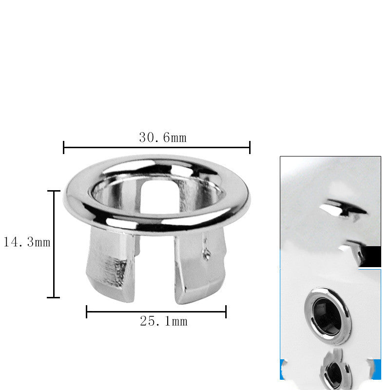 SinkRing — Copertura cromata per troppopieno del lavandino | SCONTO DEL 50%
