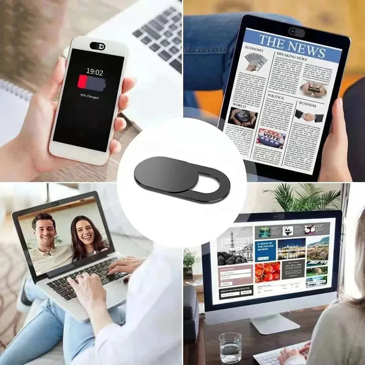ShieldSlide 6/12 pcs — Webcam Privacy Cover | 50% OFF