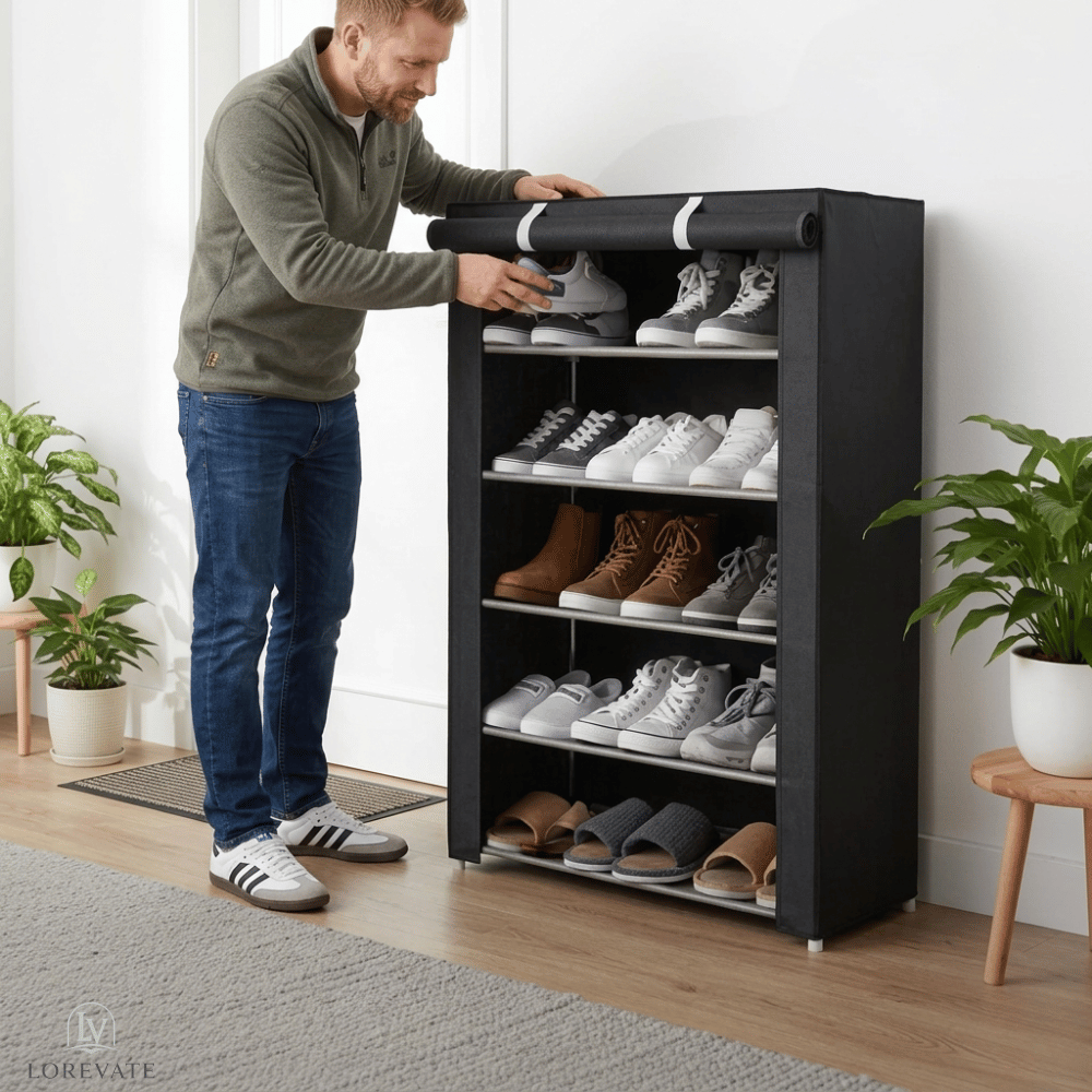 StrideNest — Shoe Organizer Cabinet | 50% OFF