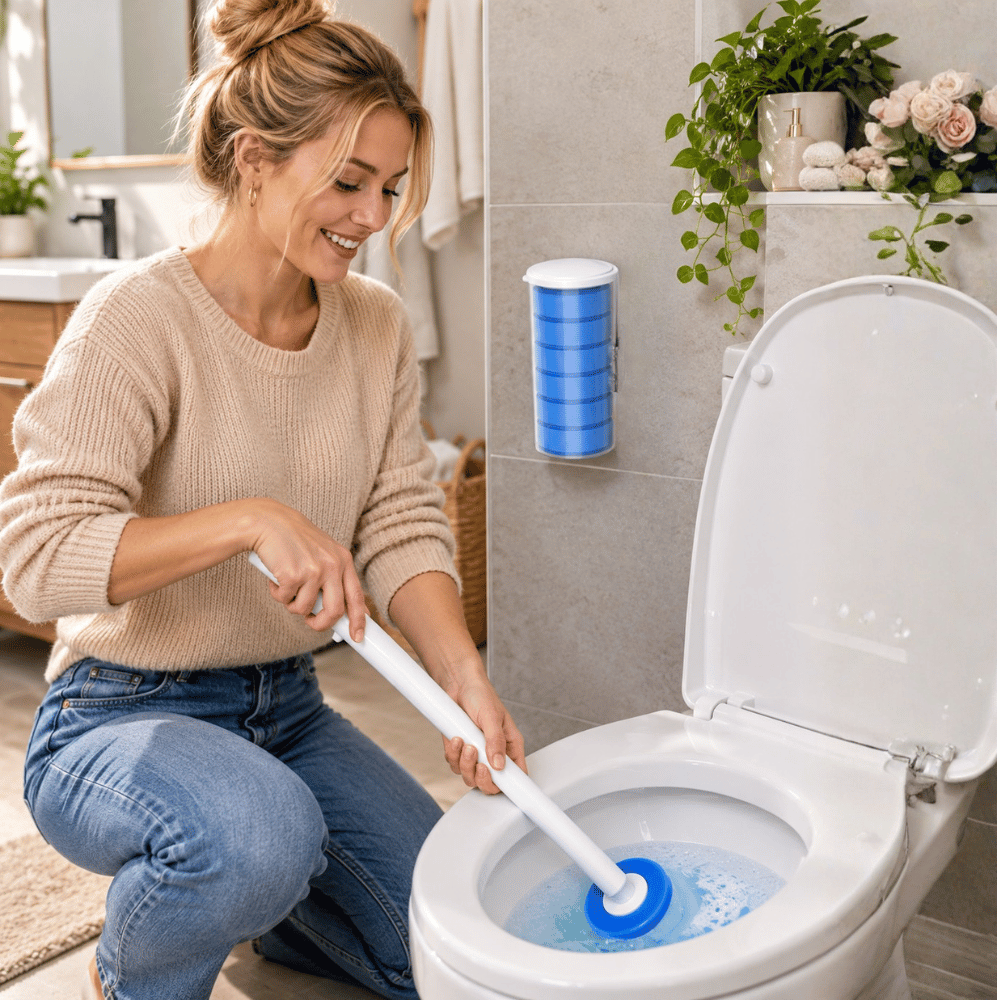 Clean Sweep — Wall-Mount Disposable Brush | 50% OFF