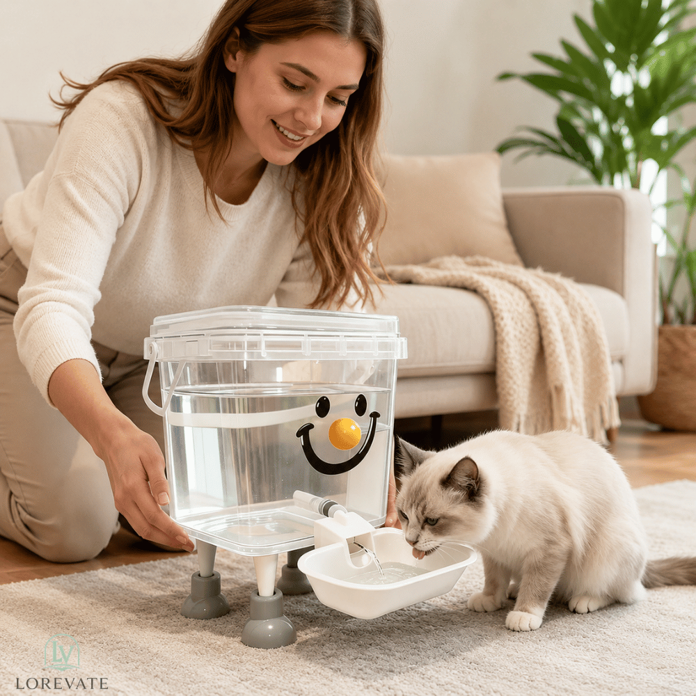 KiteraFlow — Gravity Pet Water Dispenser | 50% OFF