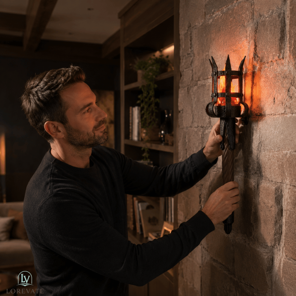 FlameHaven — Medieval Torch Wall Sconce | 50% OFF
