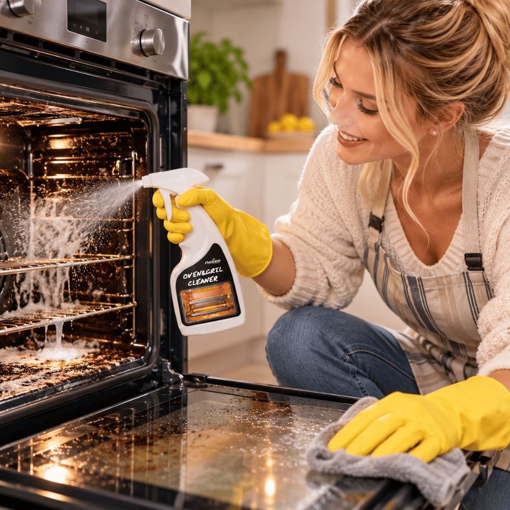 GlareGuard — No-Scrub Oven Cleaner Spray | 50% OFF