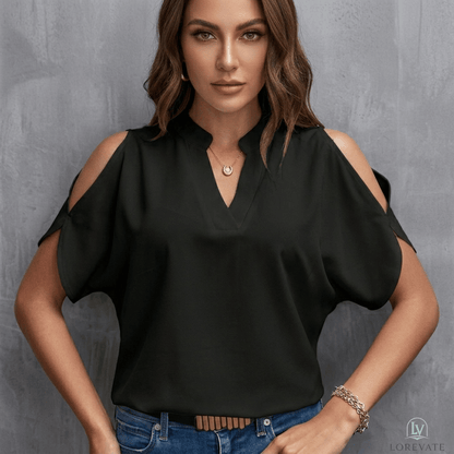 Celina — Lightweight V-Neck Top | 50% OFF