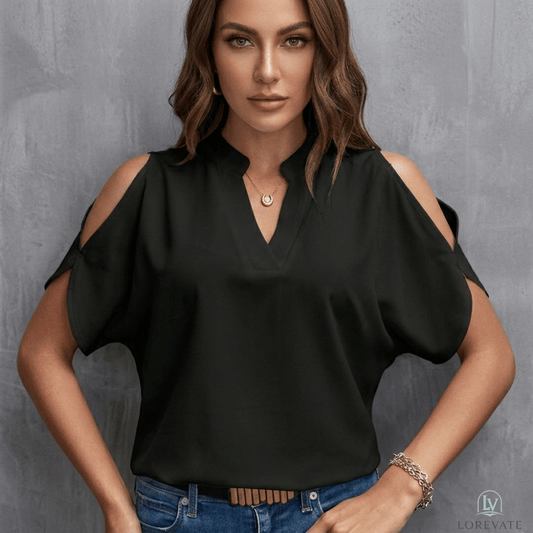 Celina — Lightweight V-Neck Top | 50% OFF