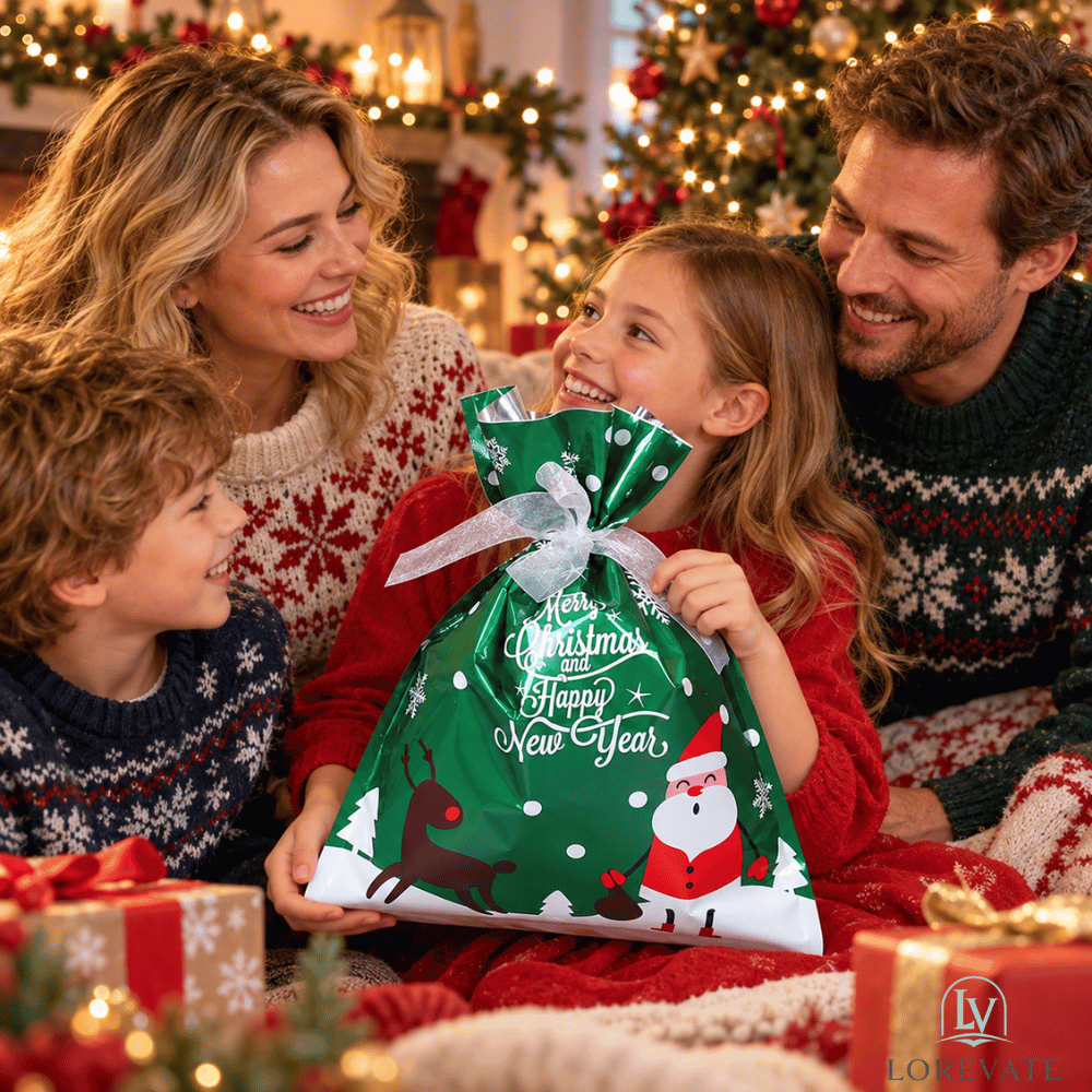 Cheerlux — Sacchetti regalo natalizi in alluminio | SCONTO DEL 50%