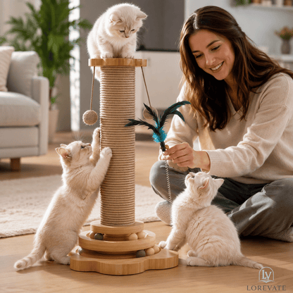 WhiskerJoy — Interactive Cat Play Center | 50% OFF