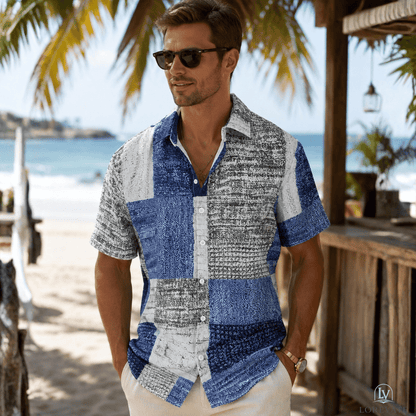 James — Men's Relaxed Plaid Stretch Shirt | 50% OFF