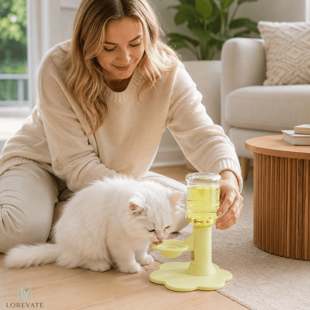 HydraCat — Gravity Pet Water Dispenser | 50% OFF