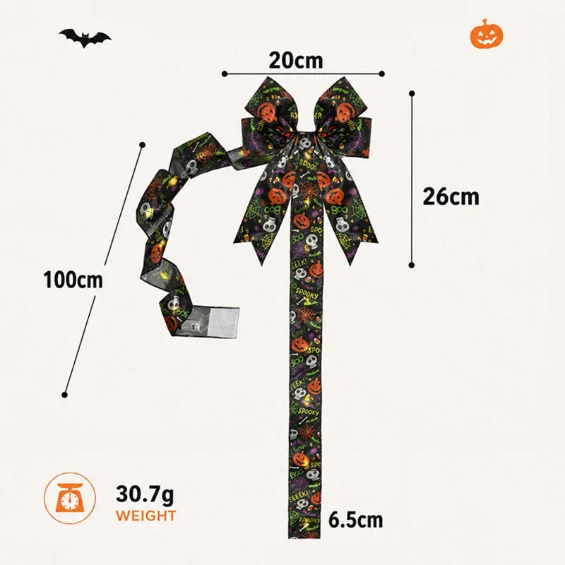 LuminaHaunt — LED Halloween Bow Decoration | 1+1 FREE