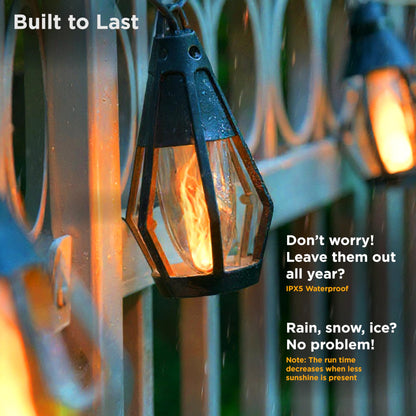 FlameGlow Solar Lamps — Ignite Cozy Outdoor Magic
