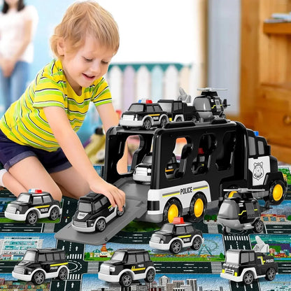 Auto de policía de juguete con almacenamiento para niños TransformaCruiser | 50% de DESCUENTO