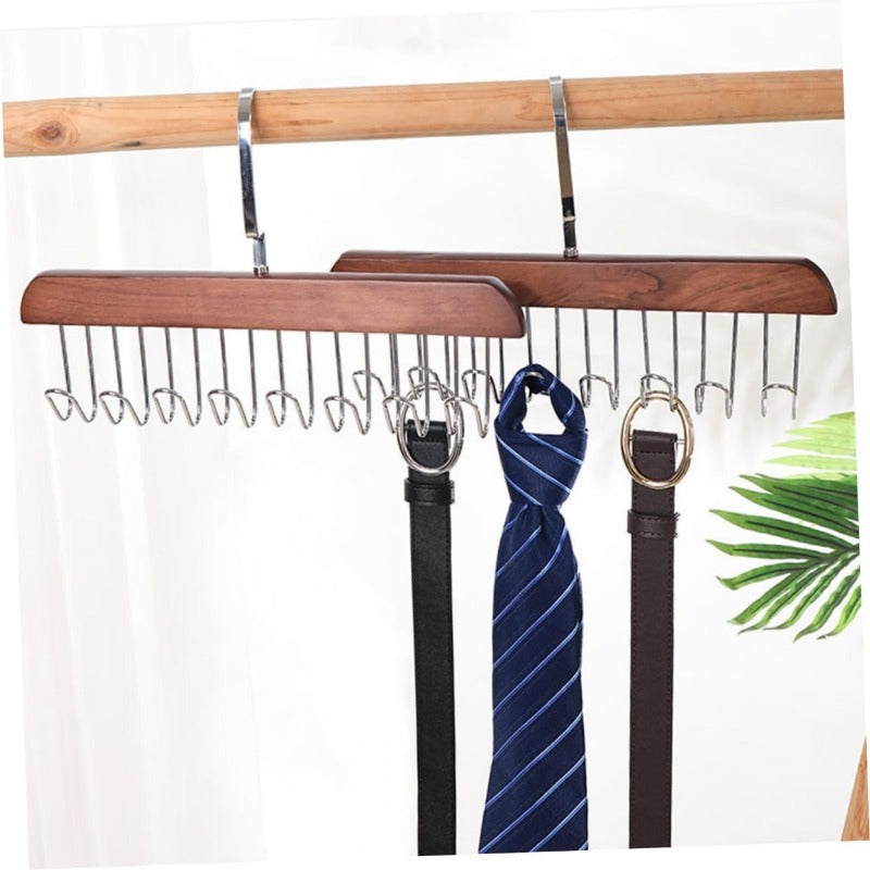 Timeless Wood & Steel Multi Hook Holder – Instant Order, Effortless Elegance