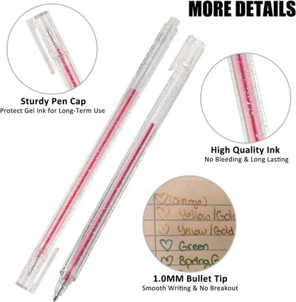 LusterScript Glow Gel Pens — Ignite Creativity Instantly