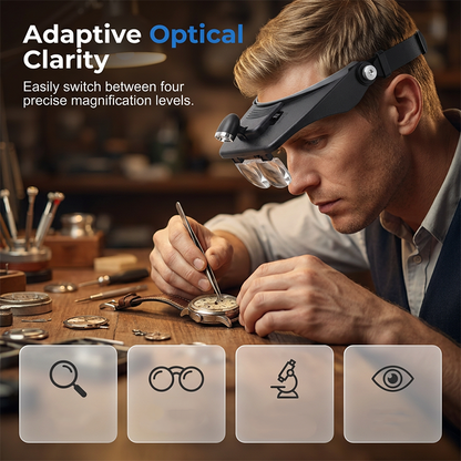 Precision Headband Magnifier – Hands-Free Focus Mastery