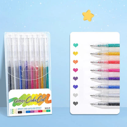 LusterScript Glow Gel Pens — Ignite Creativity Instantly