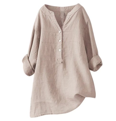 Heidi – Women's Casual Dress with V-Neck and Adjustable Sleeves