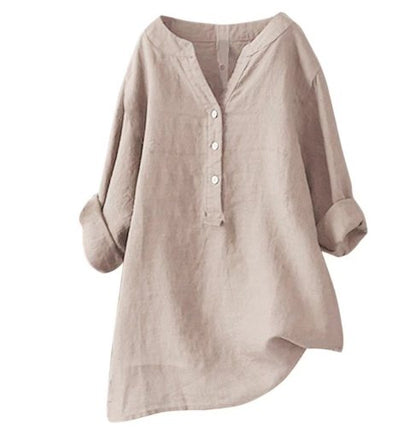 Heidi – Women's Casual Dress with V-Neck and Adjustable Sleeves