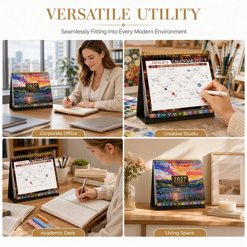 ThriveTrack Desk Calendar — Ignite Focus, Power Productivity