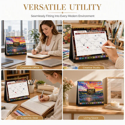 ThriveTrack Desk Calendar — Ignite Focus, Power Productivity