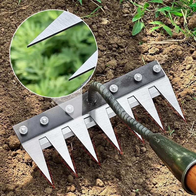 IronBloom — Carbon Steel Garden Rake | 50% OFF