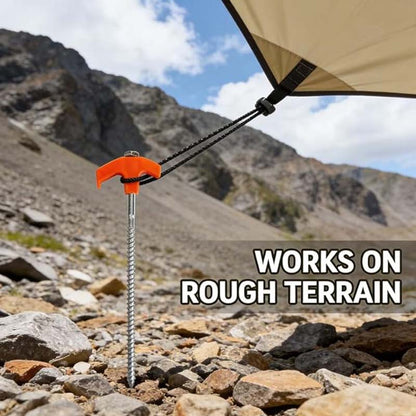 BlazeGrip — Steel Tent Stakes 4pcs set | 50% OFF