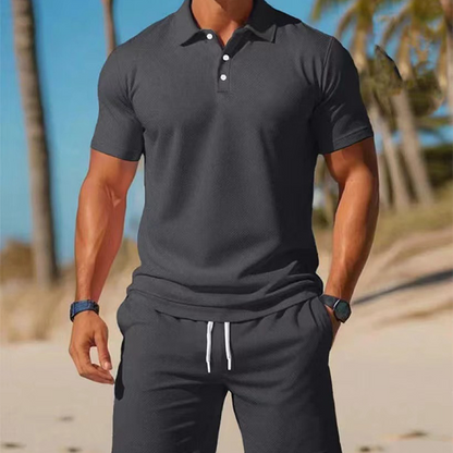 Liam – Lightweight Two-Piece Polo and Shorts Set