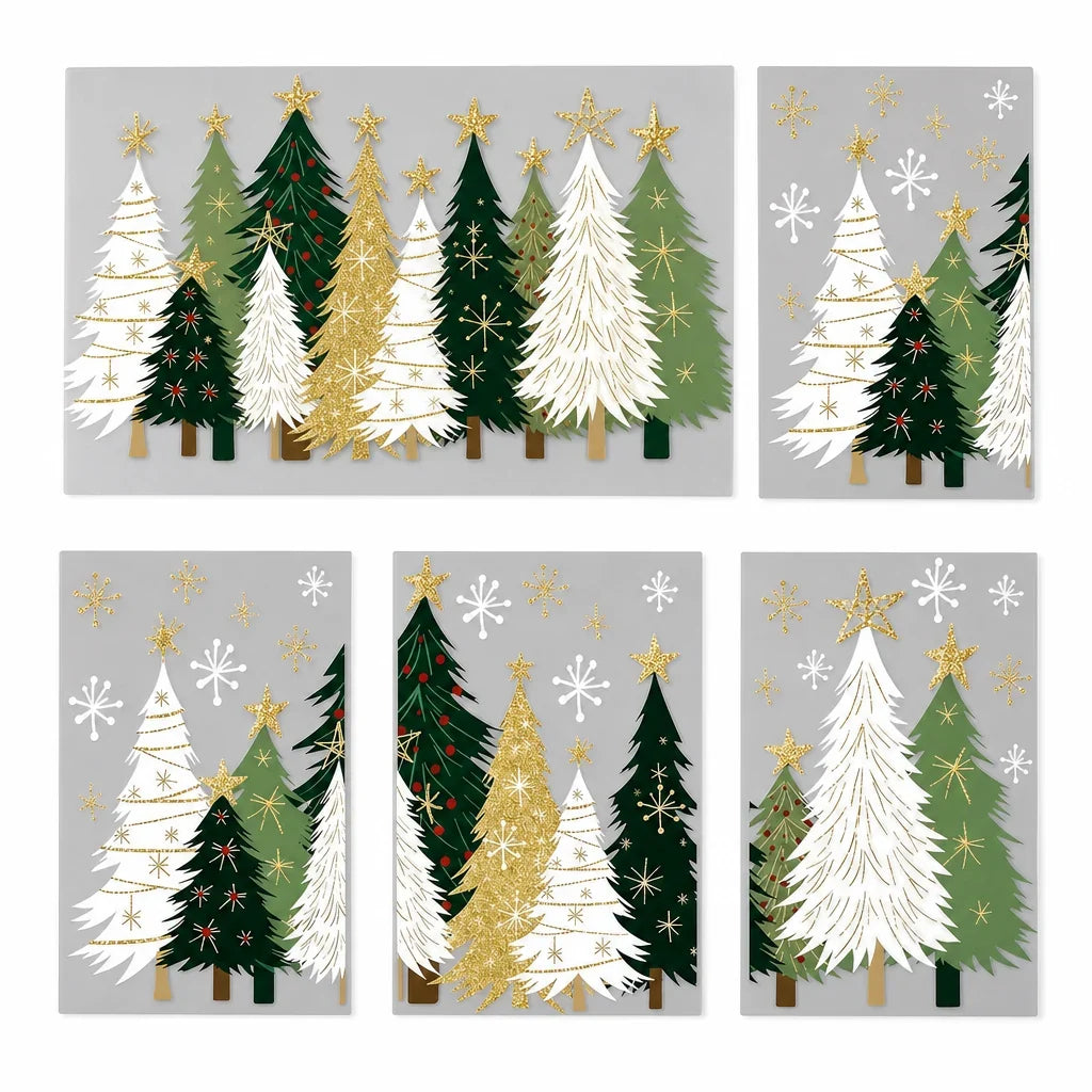 CrystalMist Holiday Window Clings — Instant Festive Glow