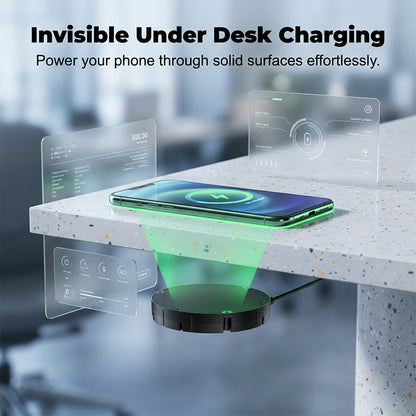 Under-desk power strip – clean, fast, hidden charging