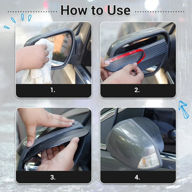 SlickShield Rain Guards — Clear Vision, Safer Drives