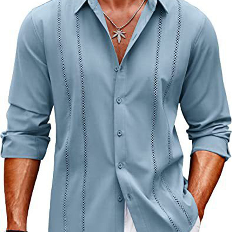 Emil — Men's Long-Sleeve Shirt with Elegant Collar
