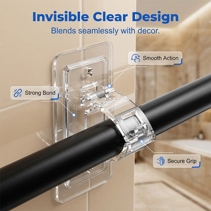 ClearHold Mounts – Damage-Free Curtain Freedom