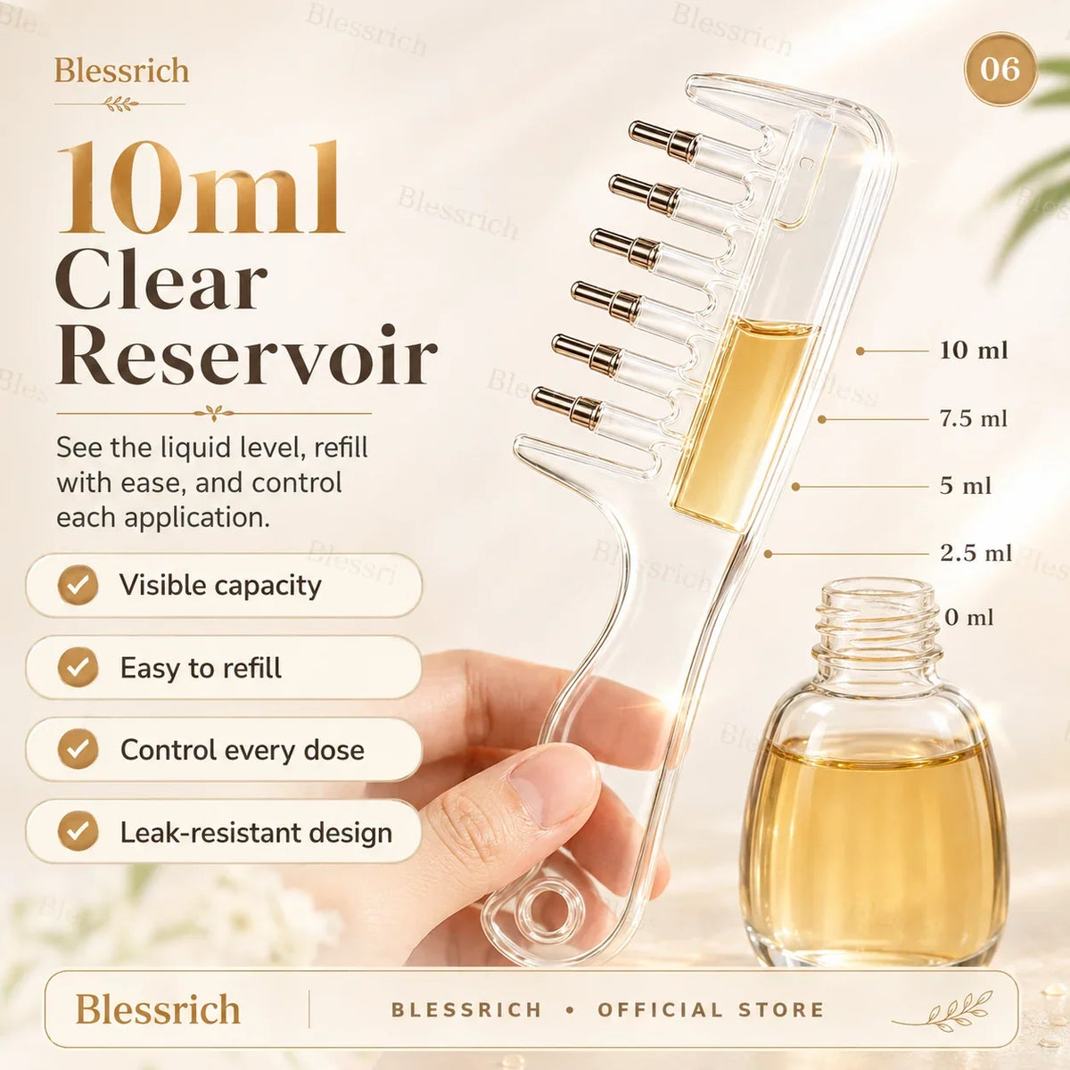 NovaScalp Serum Comb — Precise Care, Confident Scalp