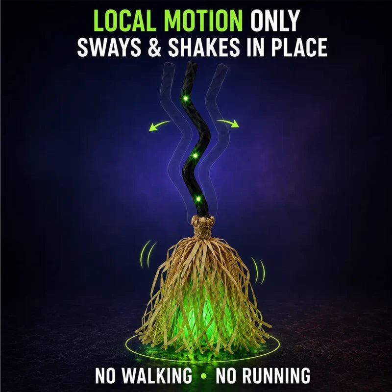 PhantomBroom — Walking Halloween Broom Decoration | 50% OFF