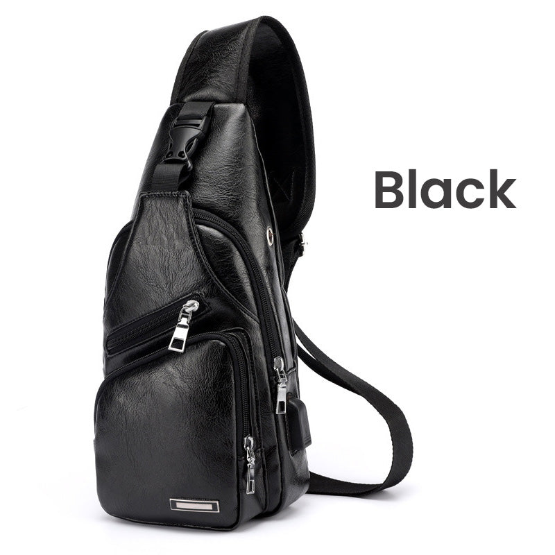 VeroCrest Leather Chest Bag — Master Your Day Effortlessly