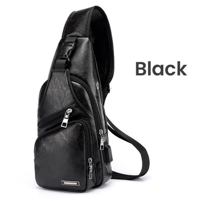 VeroCrest Leather Chest Bag — Master Your Day Effortlessly