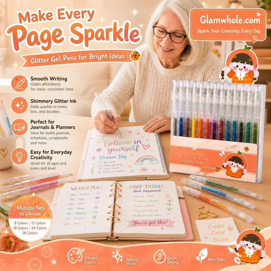 LusterScript Glow Gel Pens — Ignite Creativity Instantly