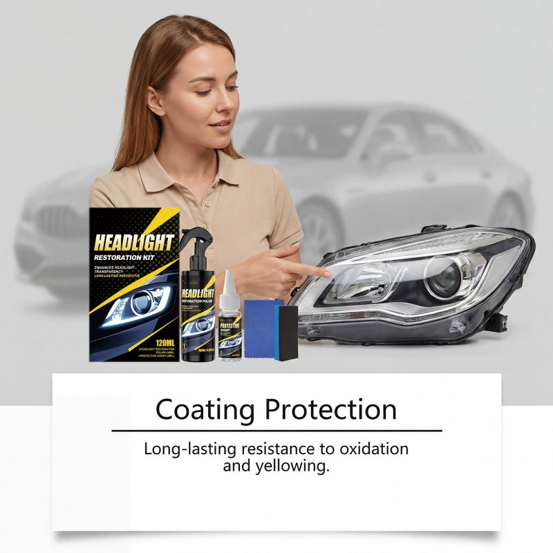 Headlight Restoration Kit — Clear Vision and Safety