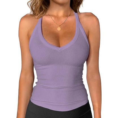 Lena — Ribbed Tank Top for Women, Relaxed Fit