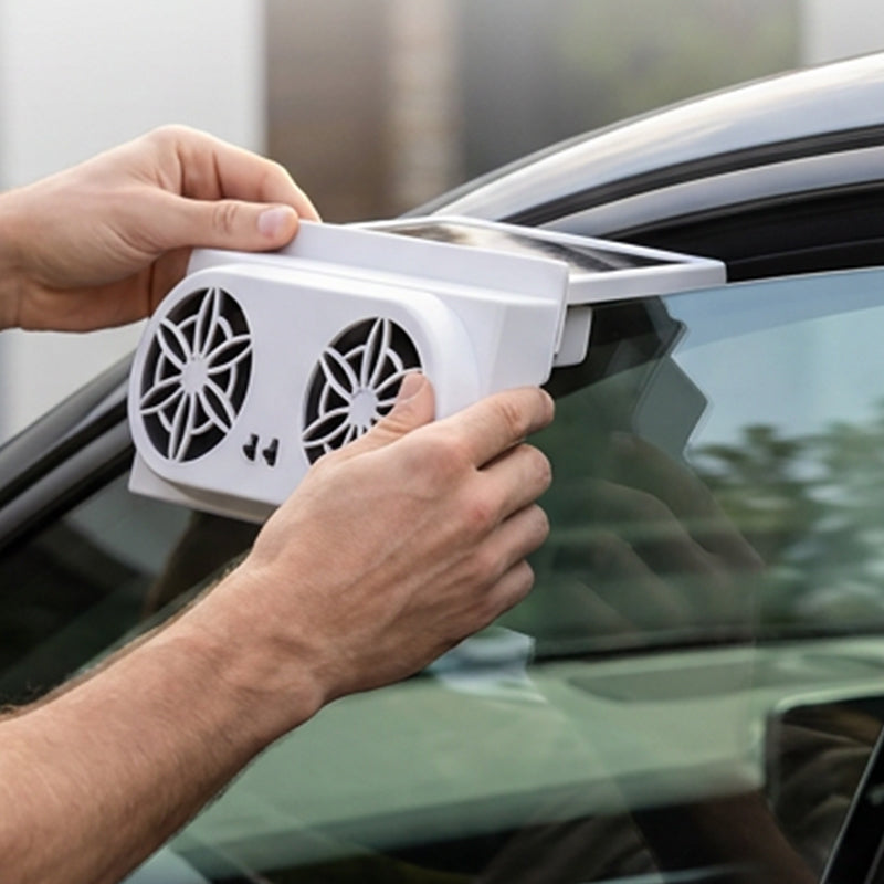 Solar Car Ventilator — Instant Cooling Comfort