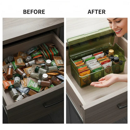 Spice Drawer Organizer — Instantly Clear, Instantly Calm
