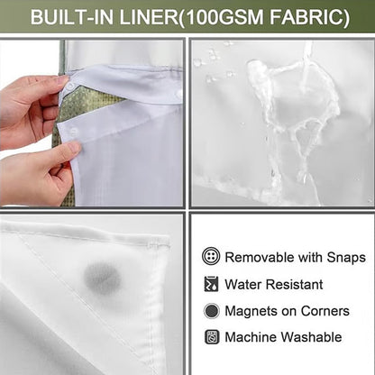 Shower Privacy Curtain — Keep Dry, Brighten Mood